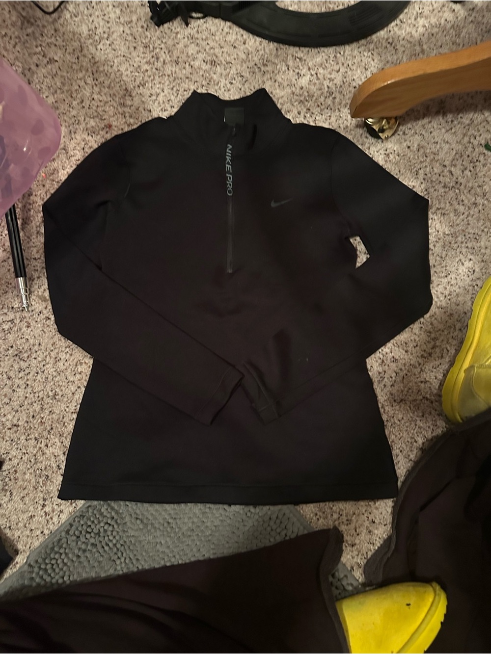 Peloton x Nike Black Long Sleeve Reboot Pro Top 1/4 zip nwt medium